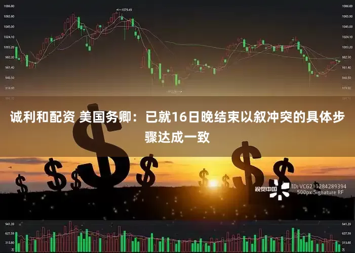 诚利和配资 美国务卿：已就16日晚结束以叙冲突的具体步骤达成一致